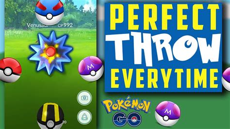 pokemon go perfect throw